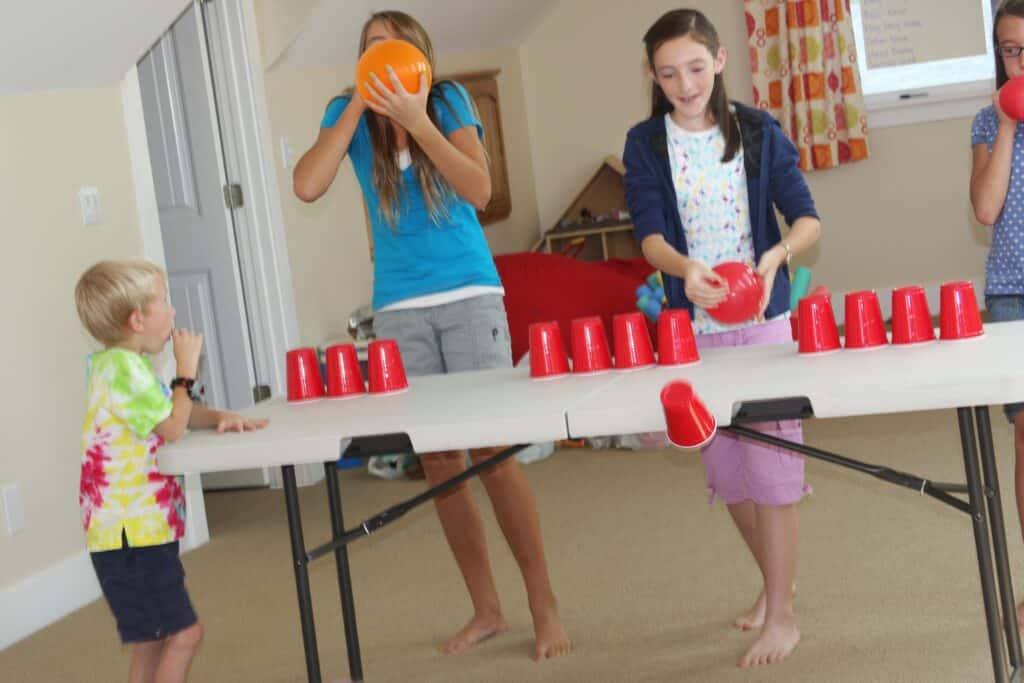 Blowing the Cups Down