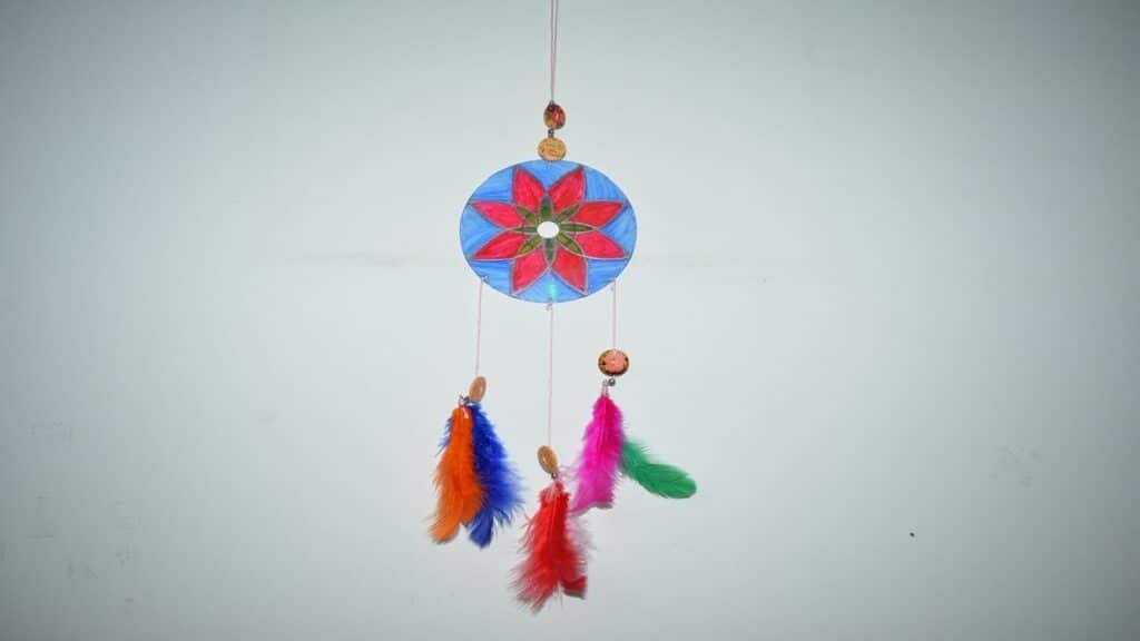 Recycled CD Dream Catcher