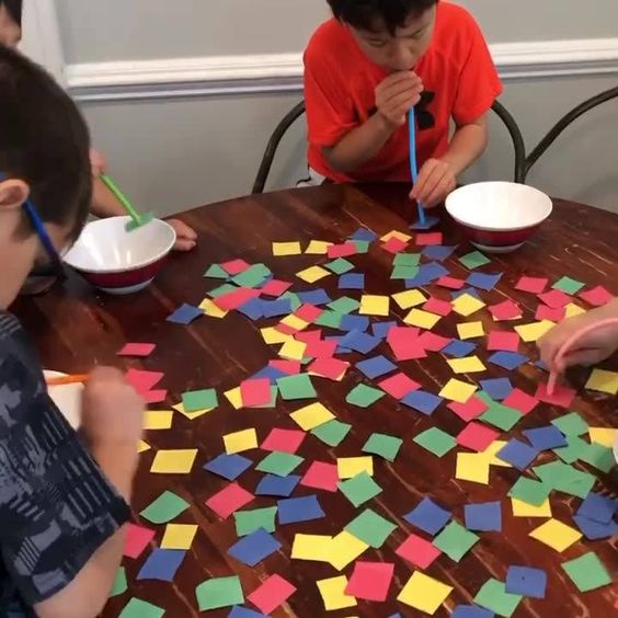 Straw and Tissue Relay