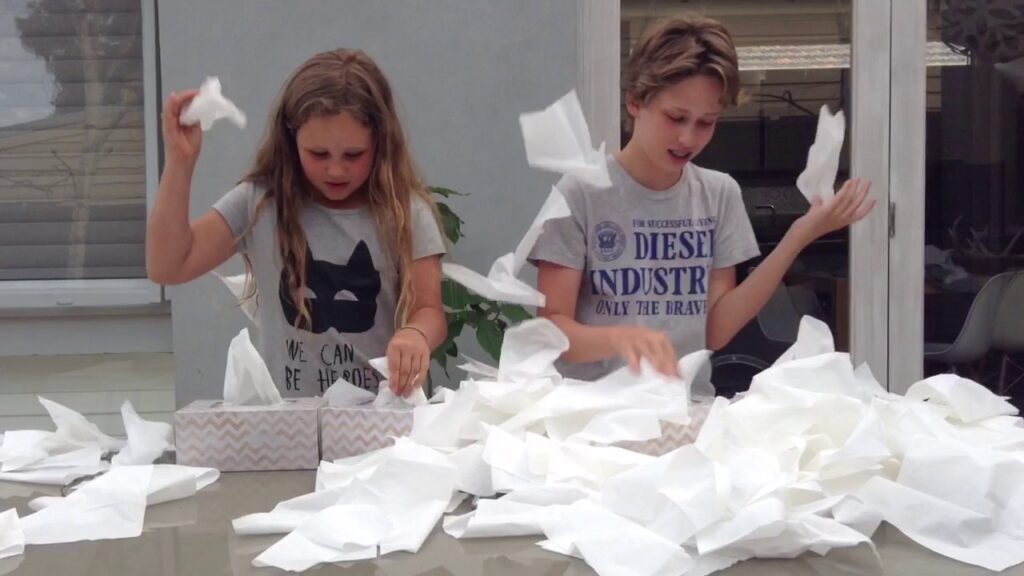 Tossing Tissue