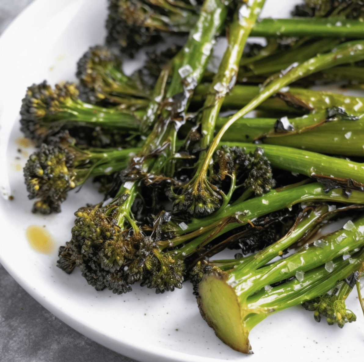 Roasted Broccolini and Broccoli