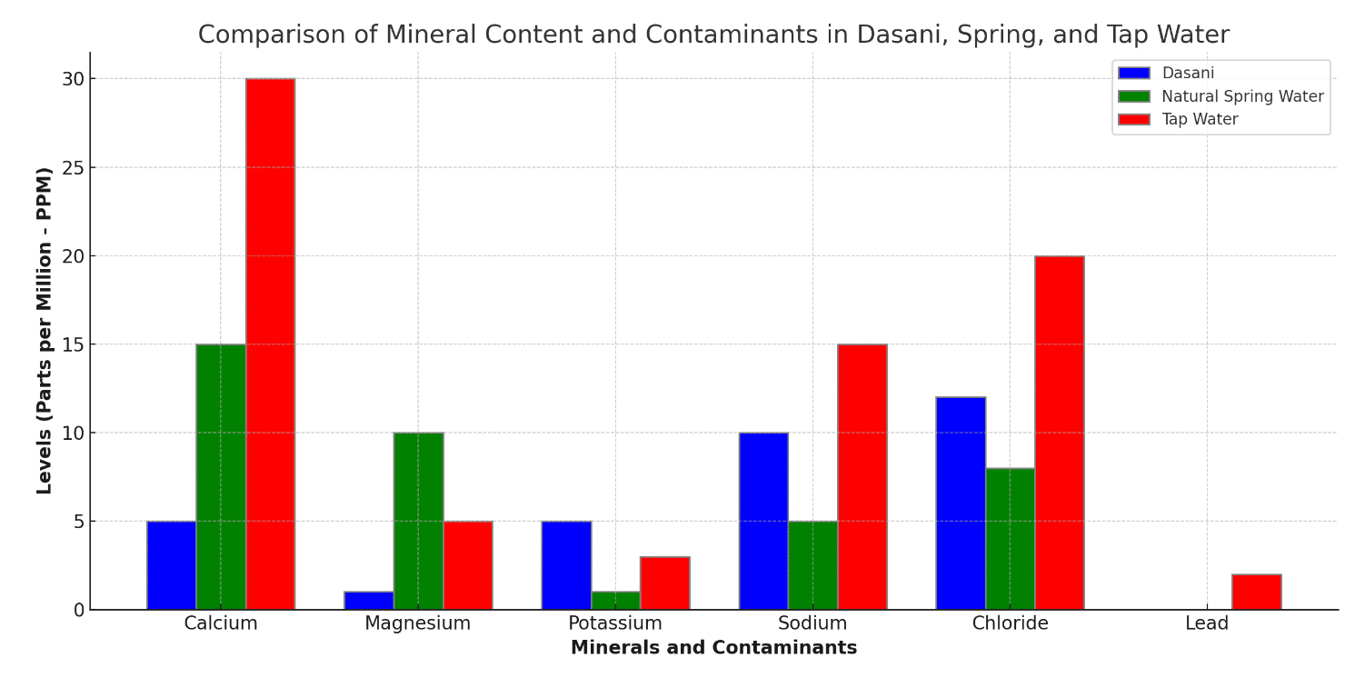 What to Choose- Comparing Dasani with Spring and Tap Water