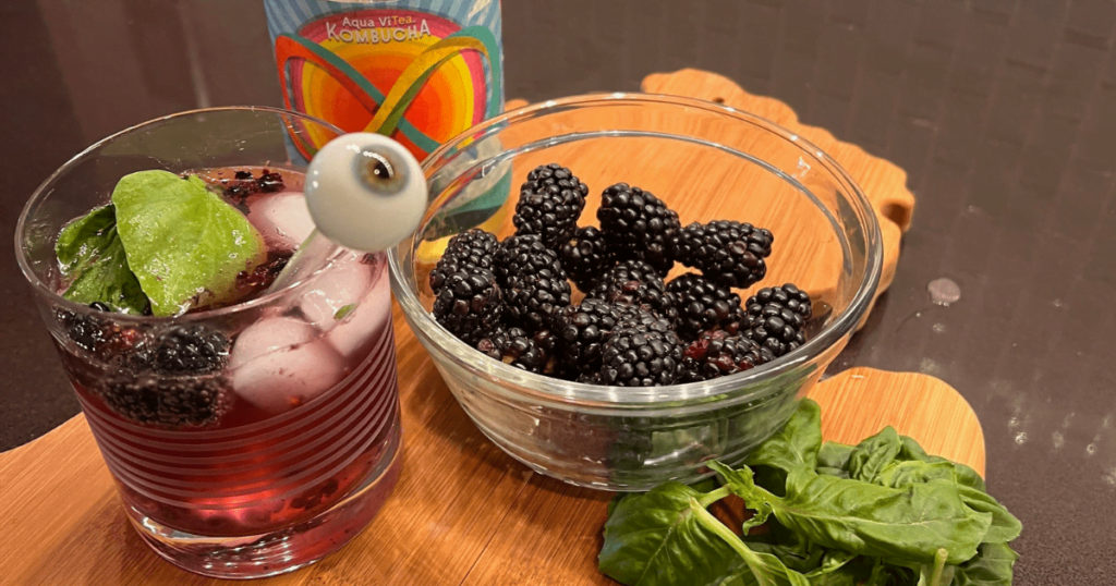 Blackberry-Plum Smash with Basil