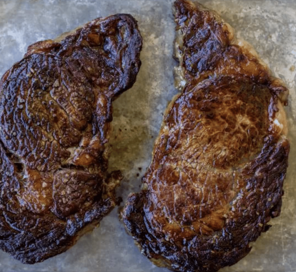 Broiling Ribeye Steaks in the Oven