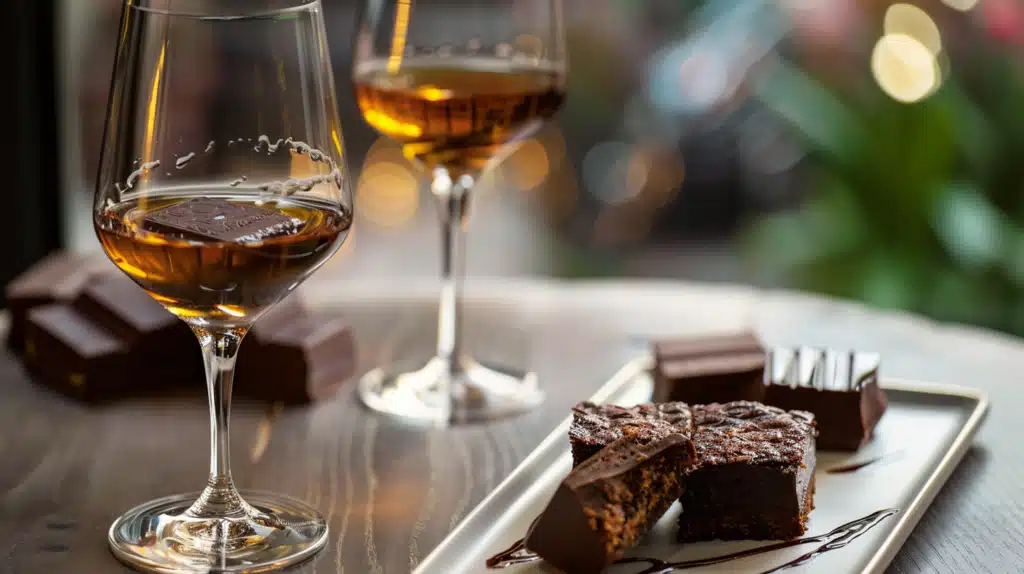 Chocolate Desserts with Sherry Cask-Finished Whiskey
