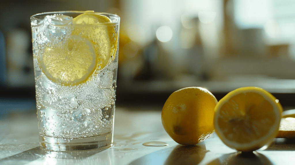 Club Soda with Lemon Juice