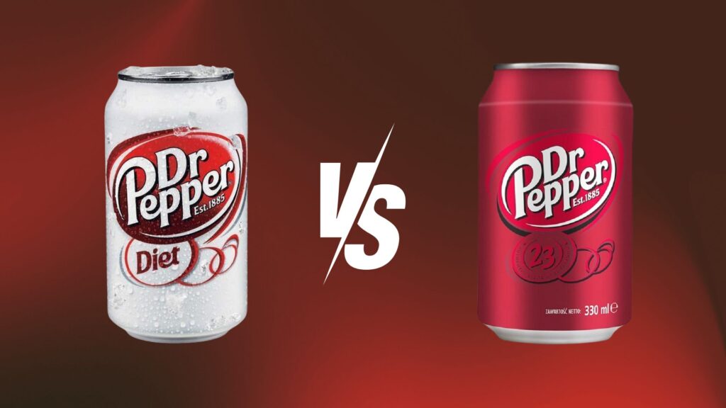 Comparison of Caffeine Diet Dr Pepper vs. Regular Dr Pepper