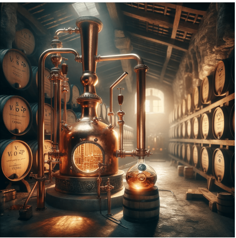 Distillation and Aging Process of Cognac