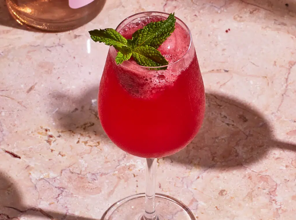 Hibiscus-Tequila Sparkler