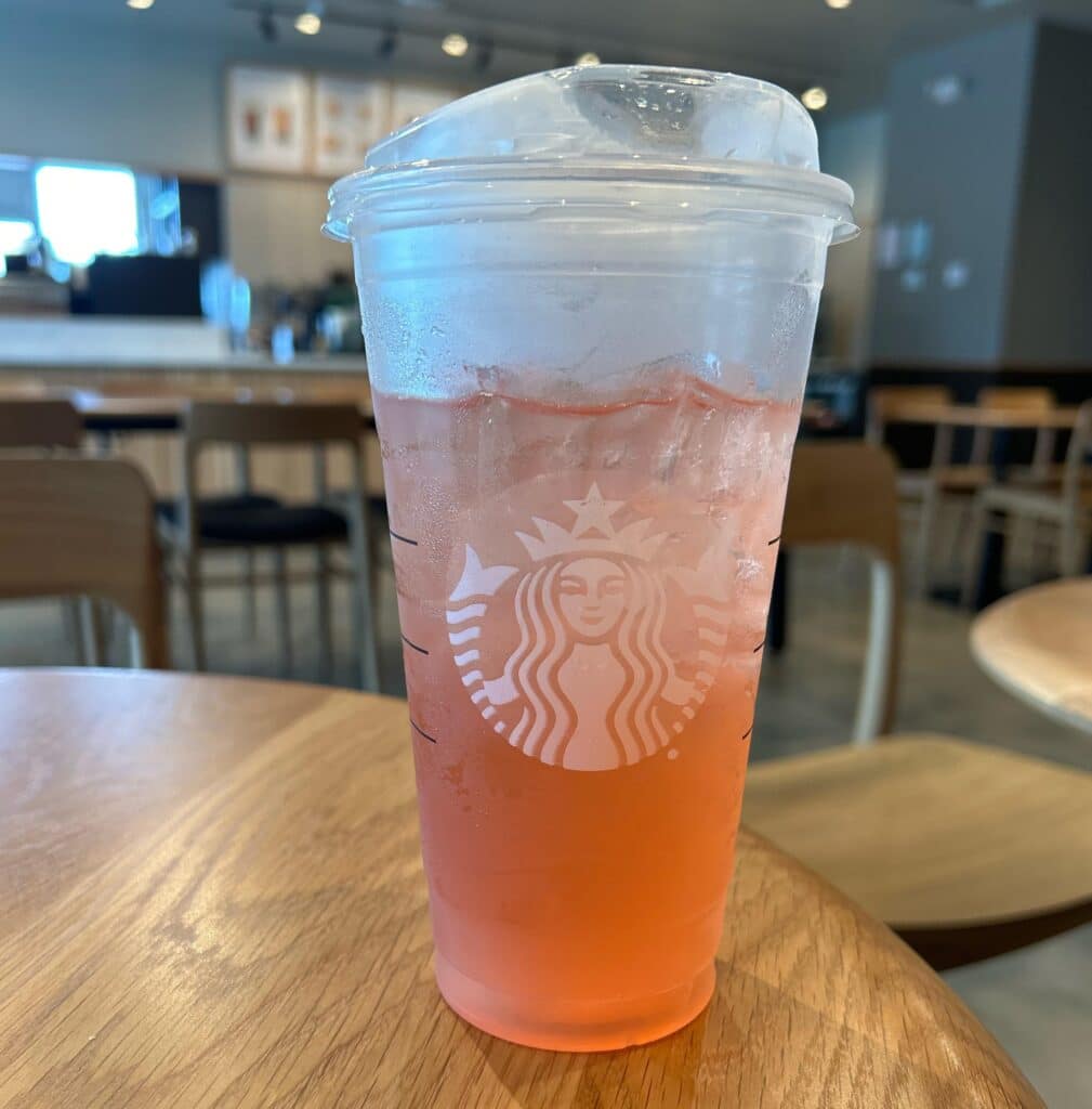 Iced Peach Green Tea Lemonade