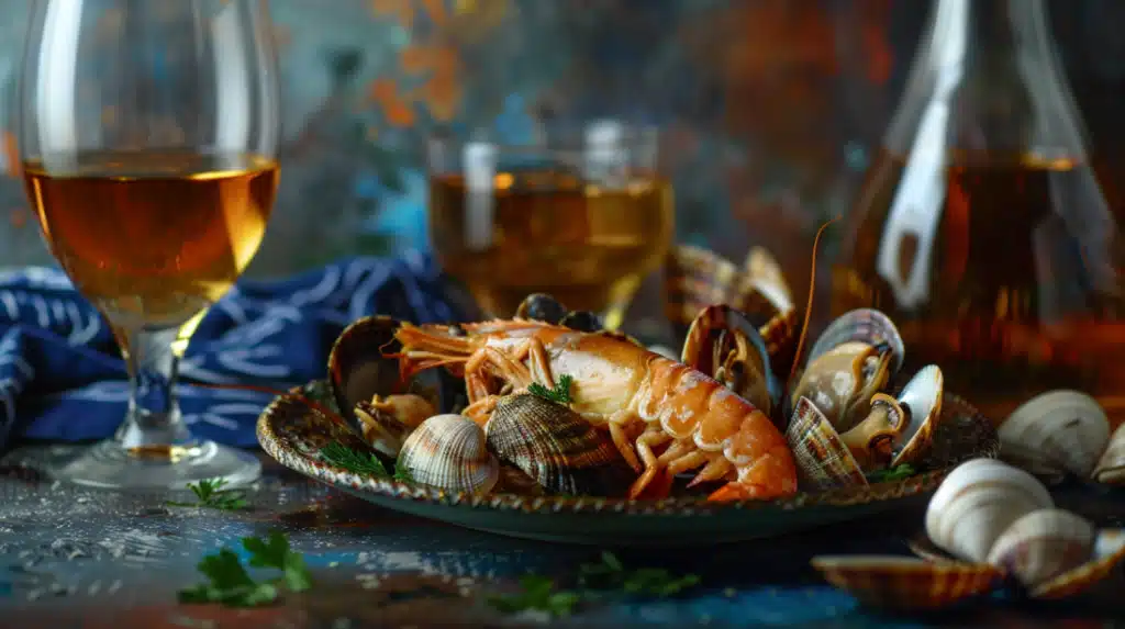 Shellfish with Japanese or Irish Whiskey