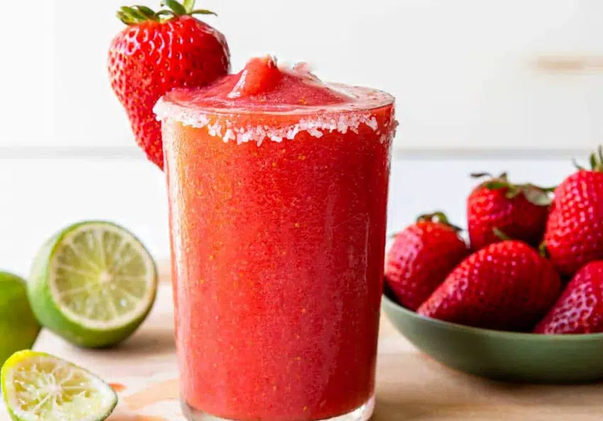 Strawberry Margarita Spritzers