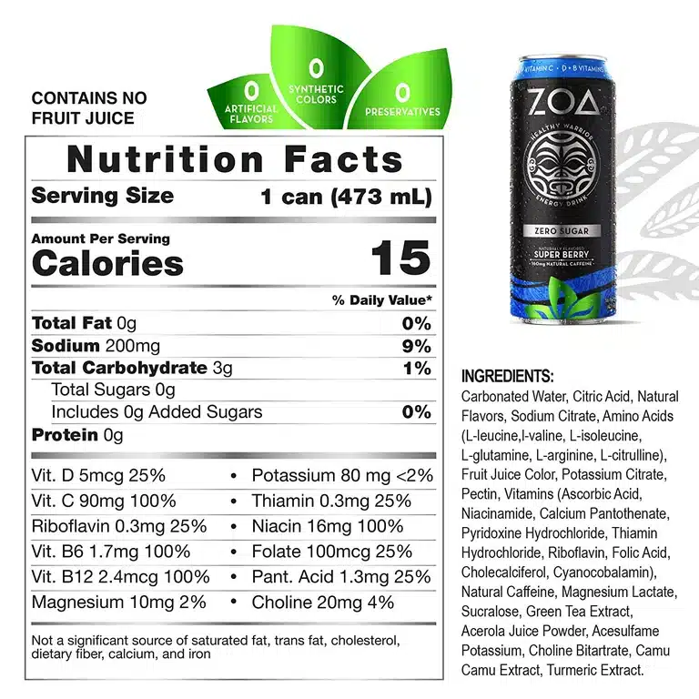 Customizable Sweetness Zero Sugar or 100-Calorie Options