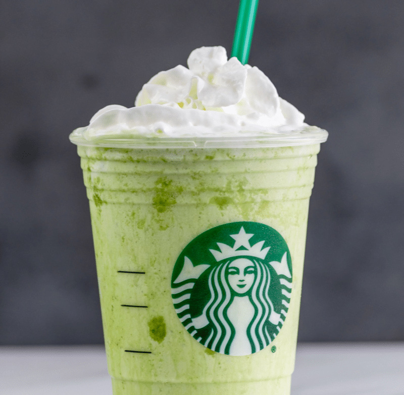 Matcha Green Tea Frappuccino with Almond Milk