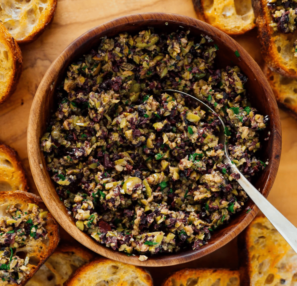 Olive Tapenade Crostini
