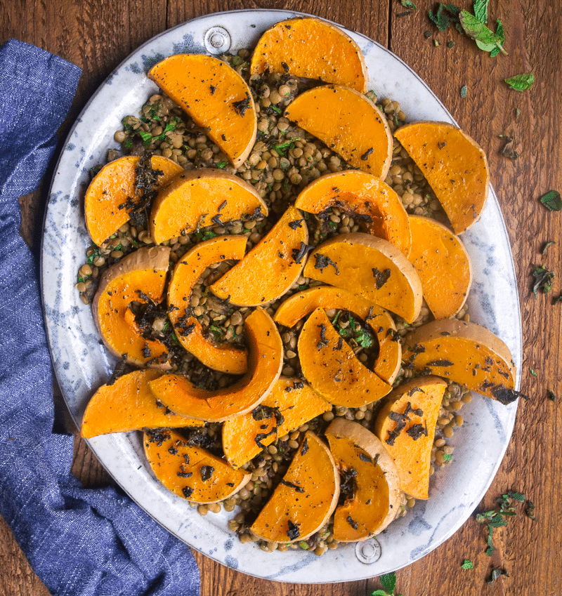 Roasted Butternut Squash with Herbs