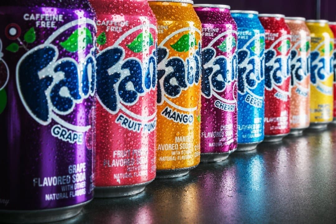 Refreshing Fanta Flavors Without Caffeine