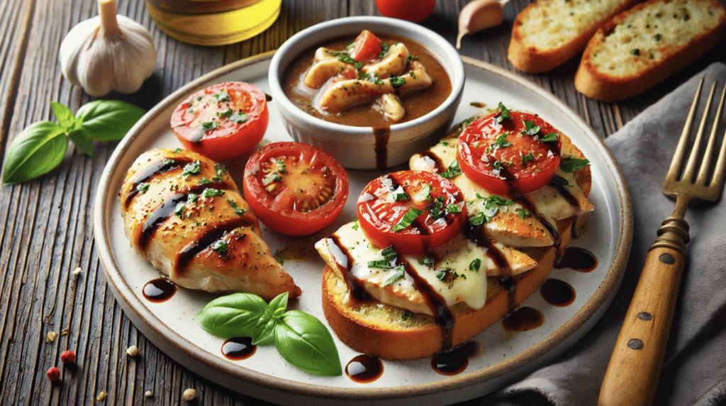 Tomato Cheese Bruschetta