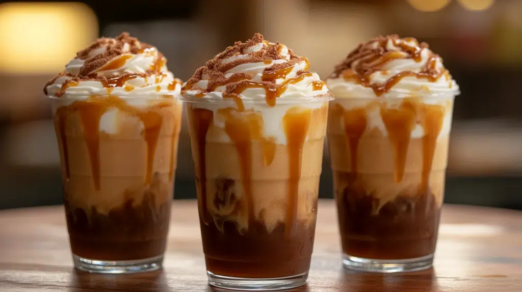 Brown Sugar Cinnamon Iced Coffee With Caramel