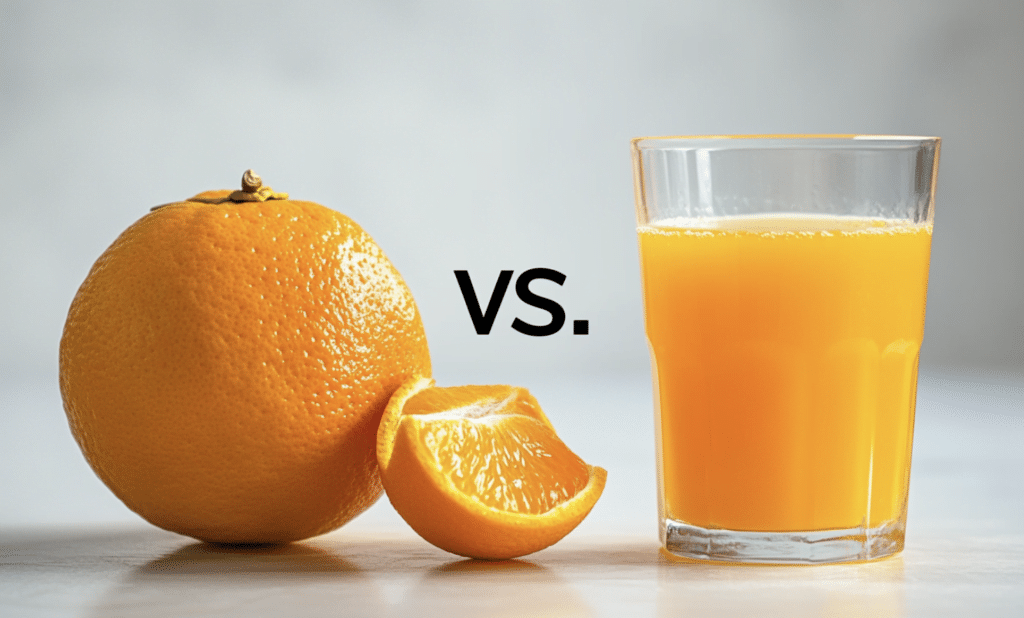 Juice vs. Whole Fruits