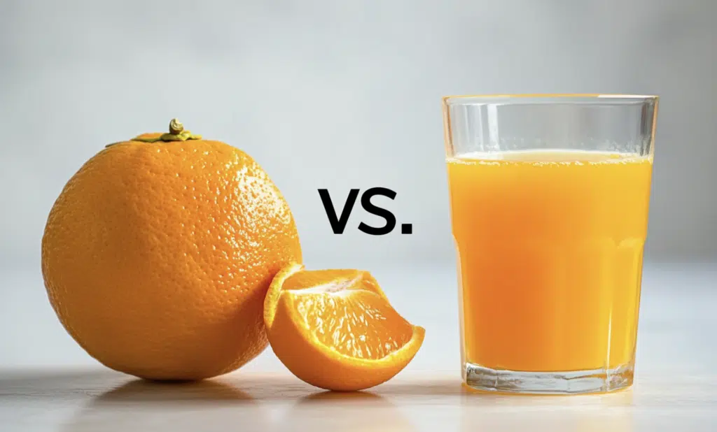 Juice vs. Whole Fruits