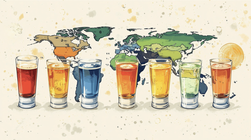 Standard Shot Sizes by Country