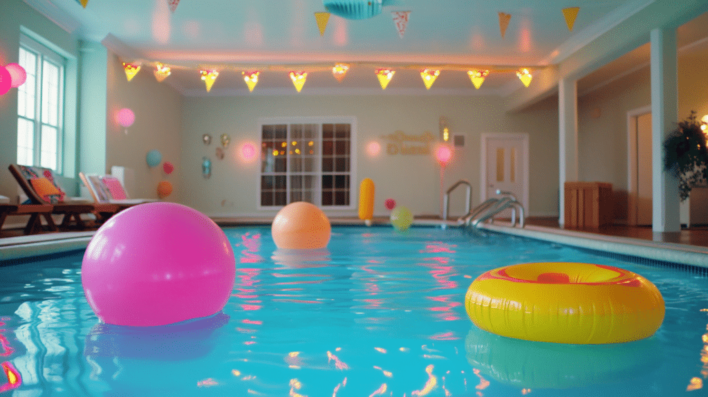 Indoor Pool Party