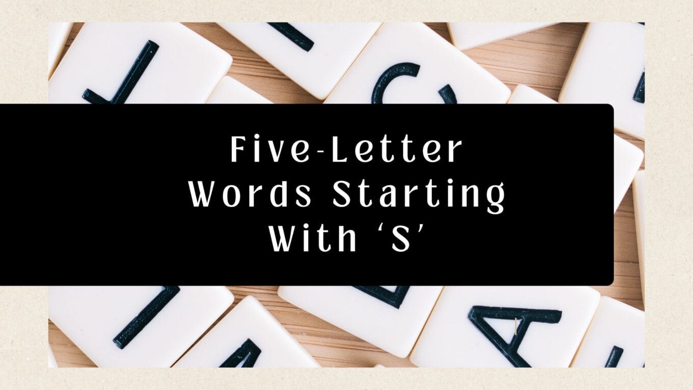 5 Letter words that starts with S