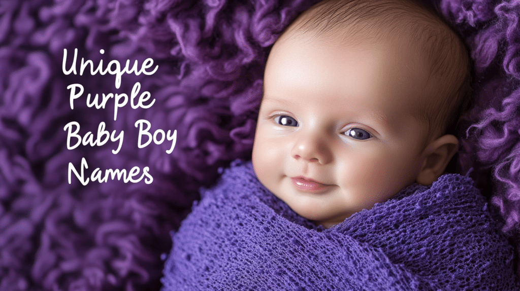 Uncommon and Unique Boy Names That Mean Purple 