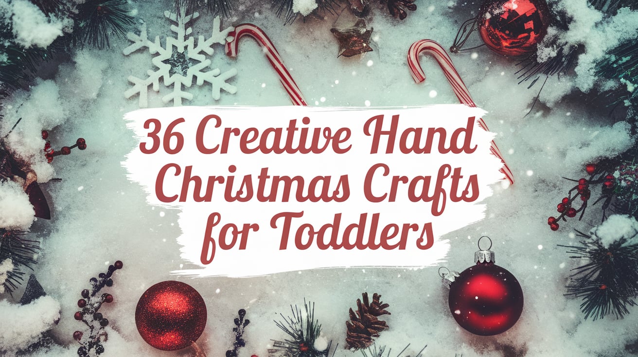 hand christmas crafts for toddlers age