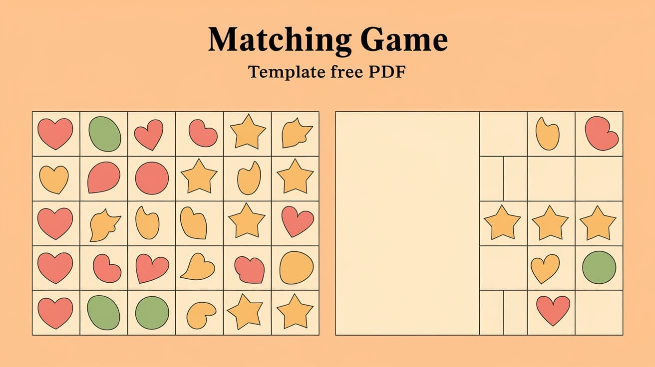 matching game template