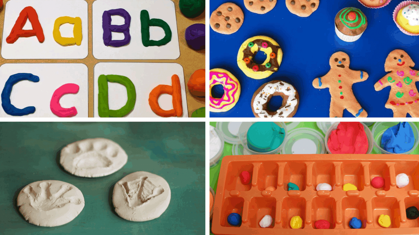 Activities with Taste Safe Play Dough for Kids