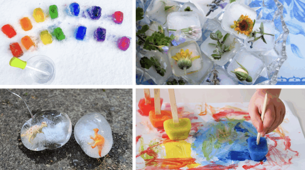 Creative Ideas on Ice Paintings