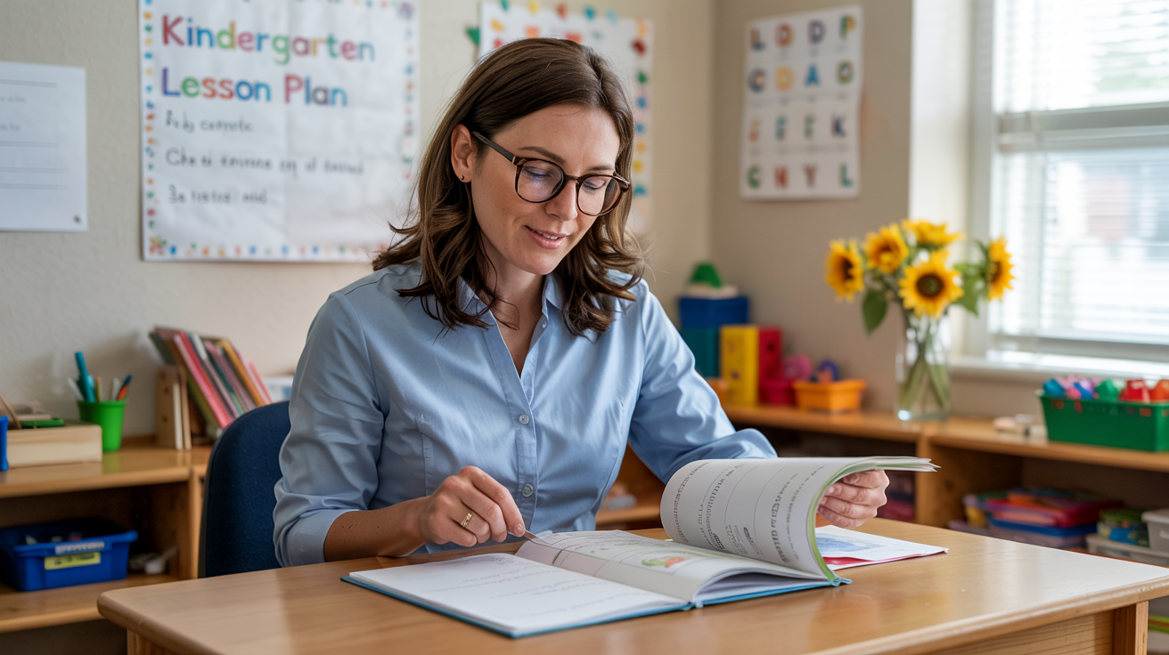 daily lesson plan for kindergarten