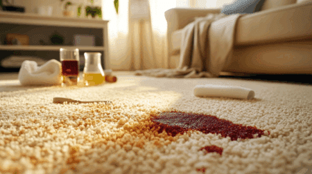 how to remove really old carpet stains