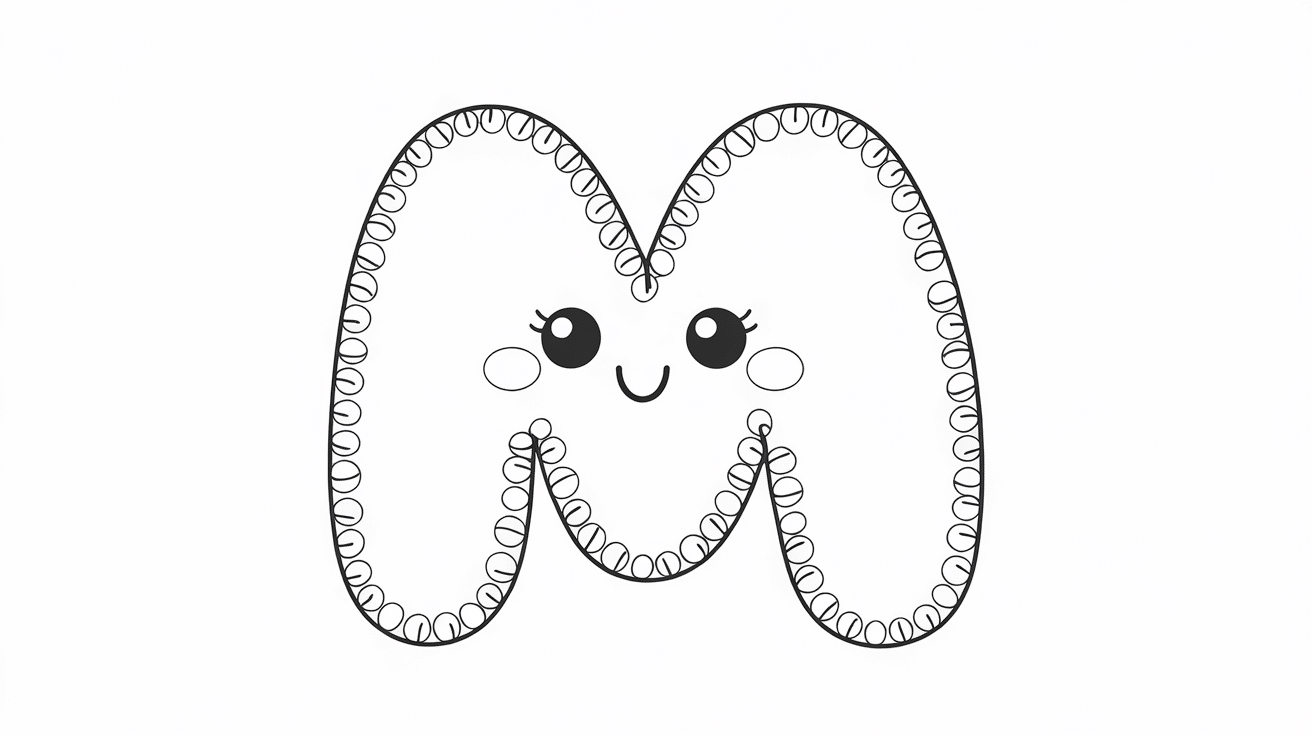 Bubble_Letter_M_Template