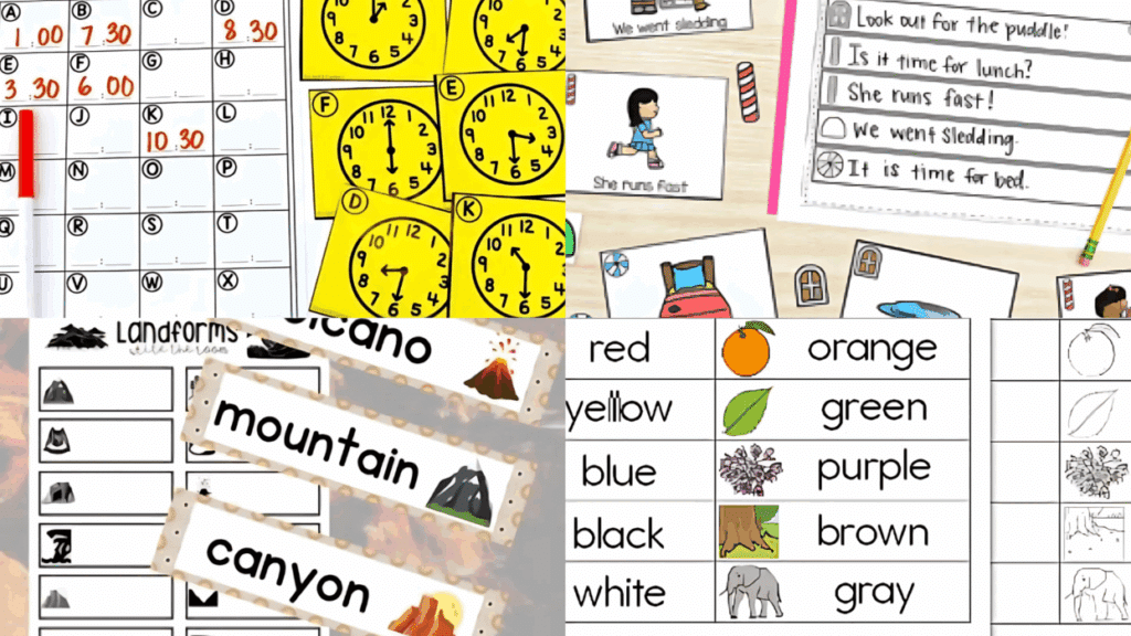 Write the Room Activities for Every Subject
