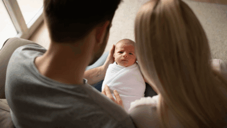 baby in tow