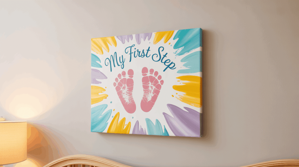 2. Footprint Canvas Art
