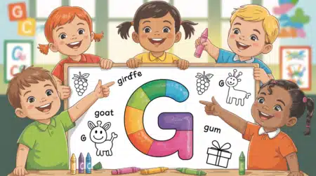 G Words for Kids with Meanings, Sentences & Fun Ideas