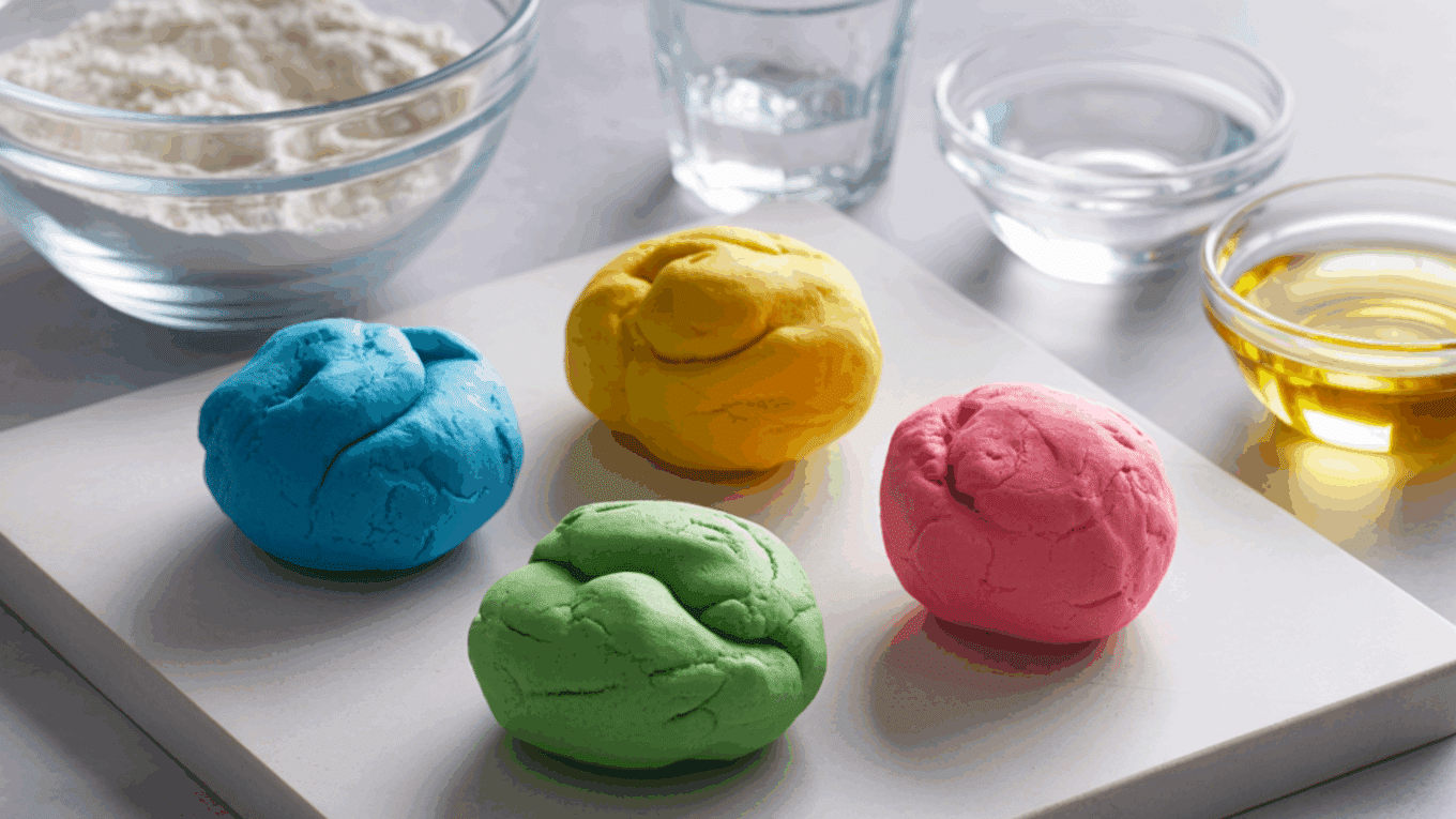Easy No Cook Playdough Recipe with Simple Ingredients
