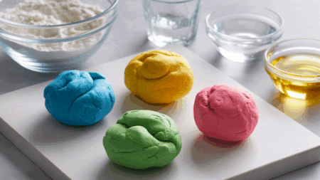 Easy No Cook Playdough Recipe with Simple Ingredients