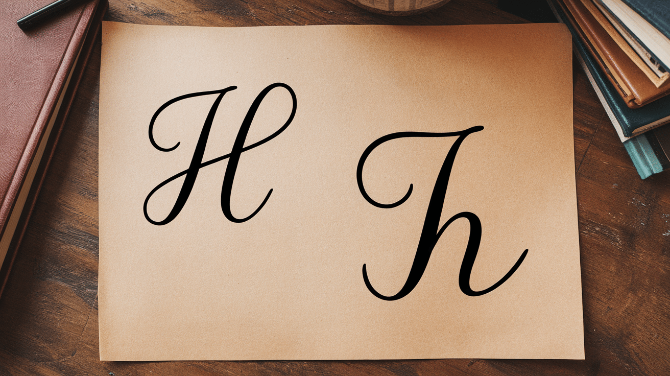 How to Write a Clean and Simple Cursive H
