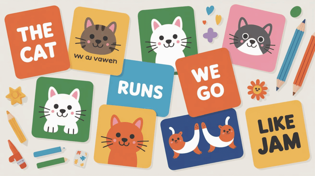 Categories of Short Sentences for Kindergarten