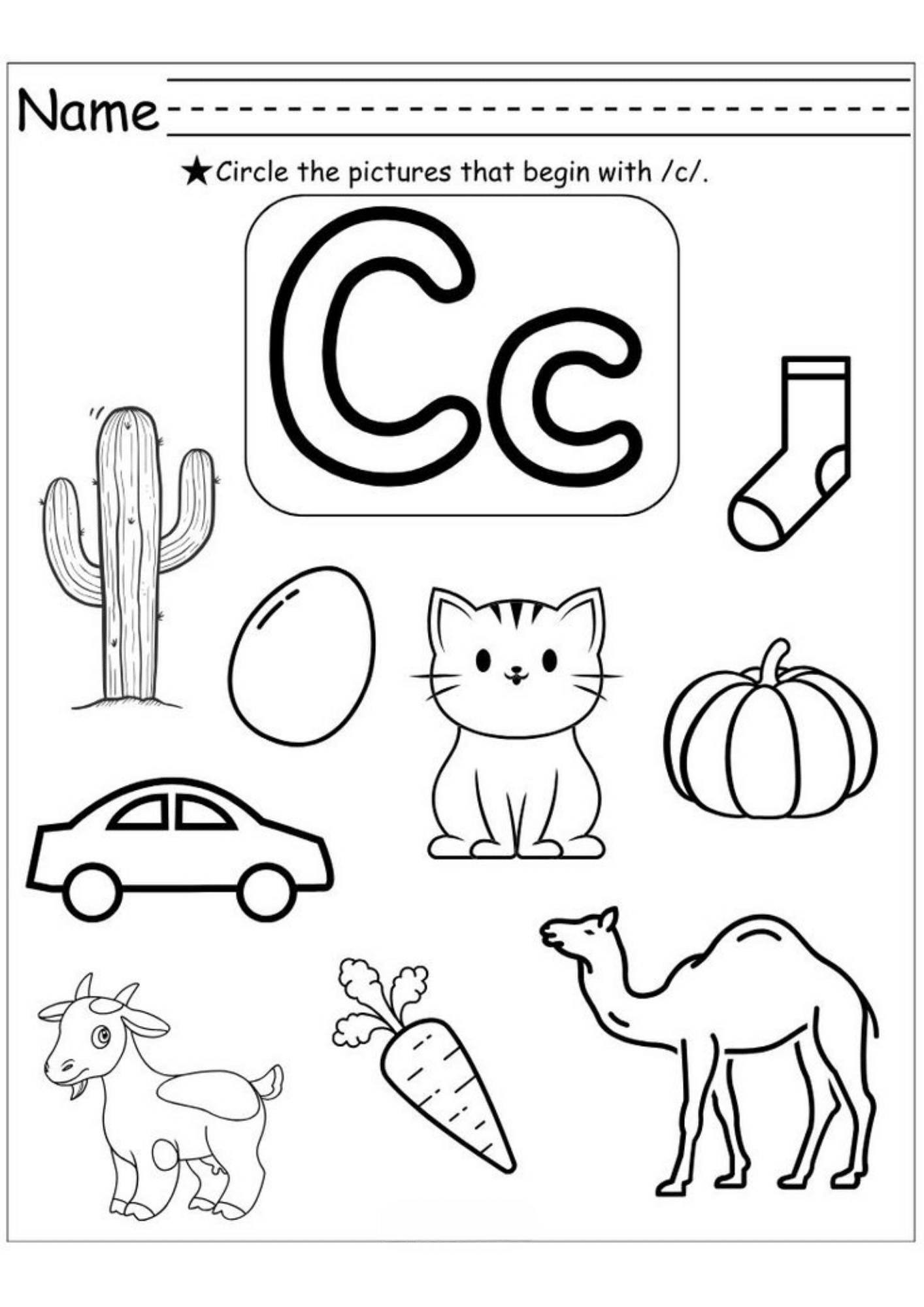 Circle_the_Picture_That_Begins_With_C