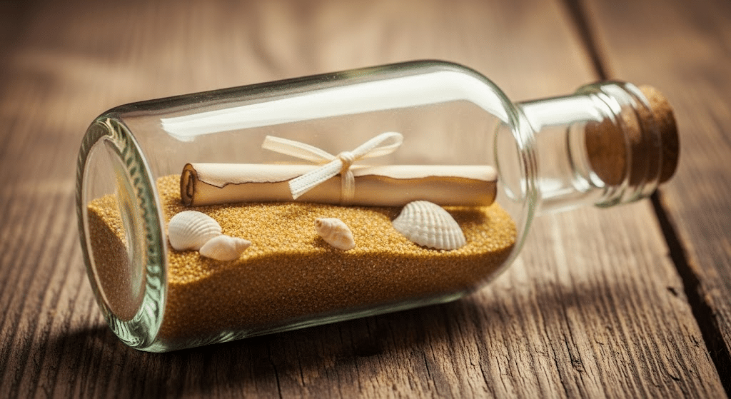 Message in a Bottle Writing