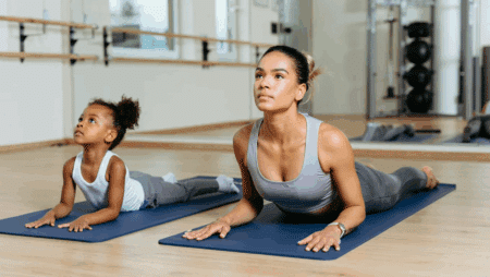 challenge 2 person kid yoga
